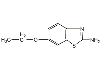 2-氨基-6-乙氧基并噻唑结构式
